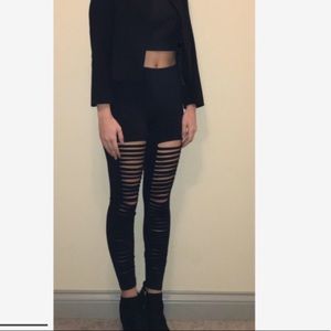 Express ripped leggings